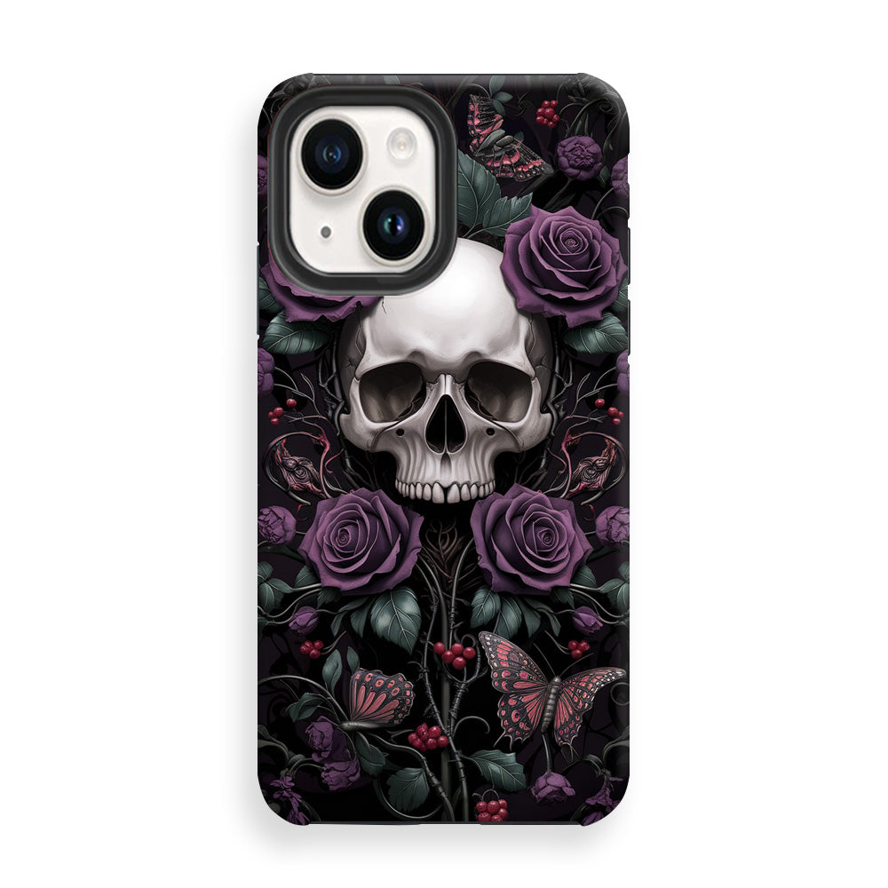 Dark Purple Skull Phone Cases