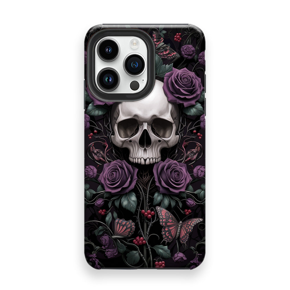 Dark Purple Skull Phone Cases