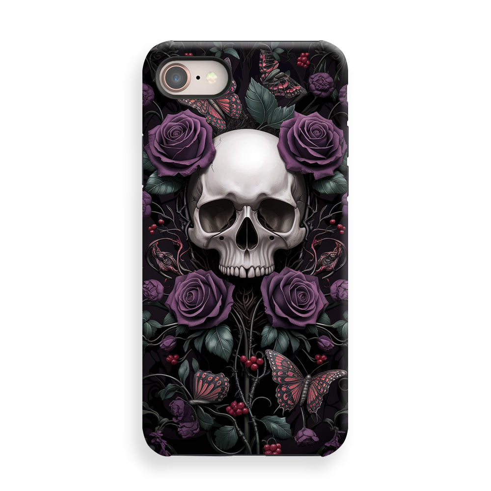 Dark Purple Skull Phone Cases