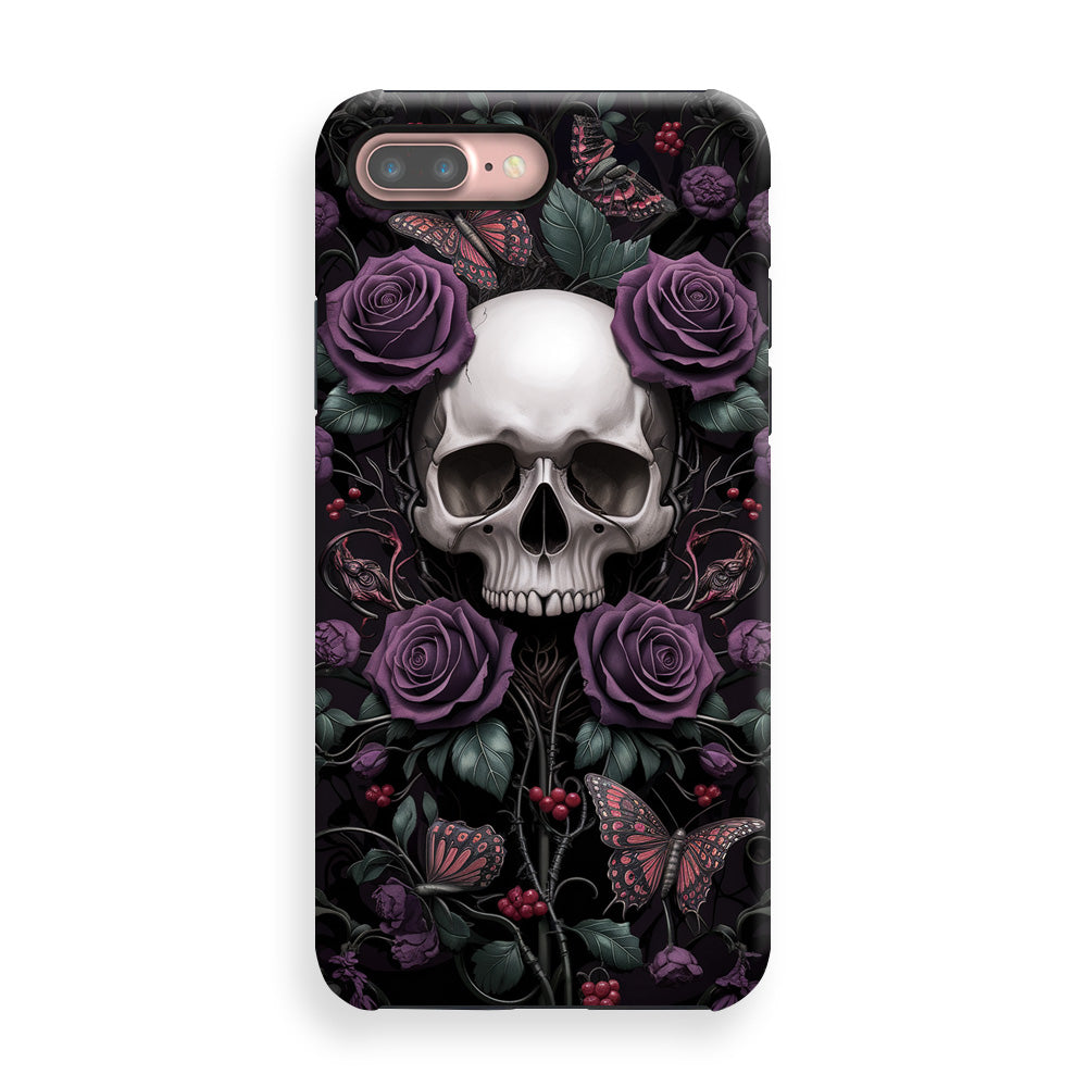 Dark Purple Skull Phone Cases