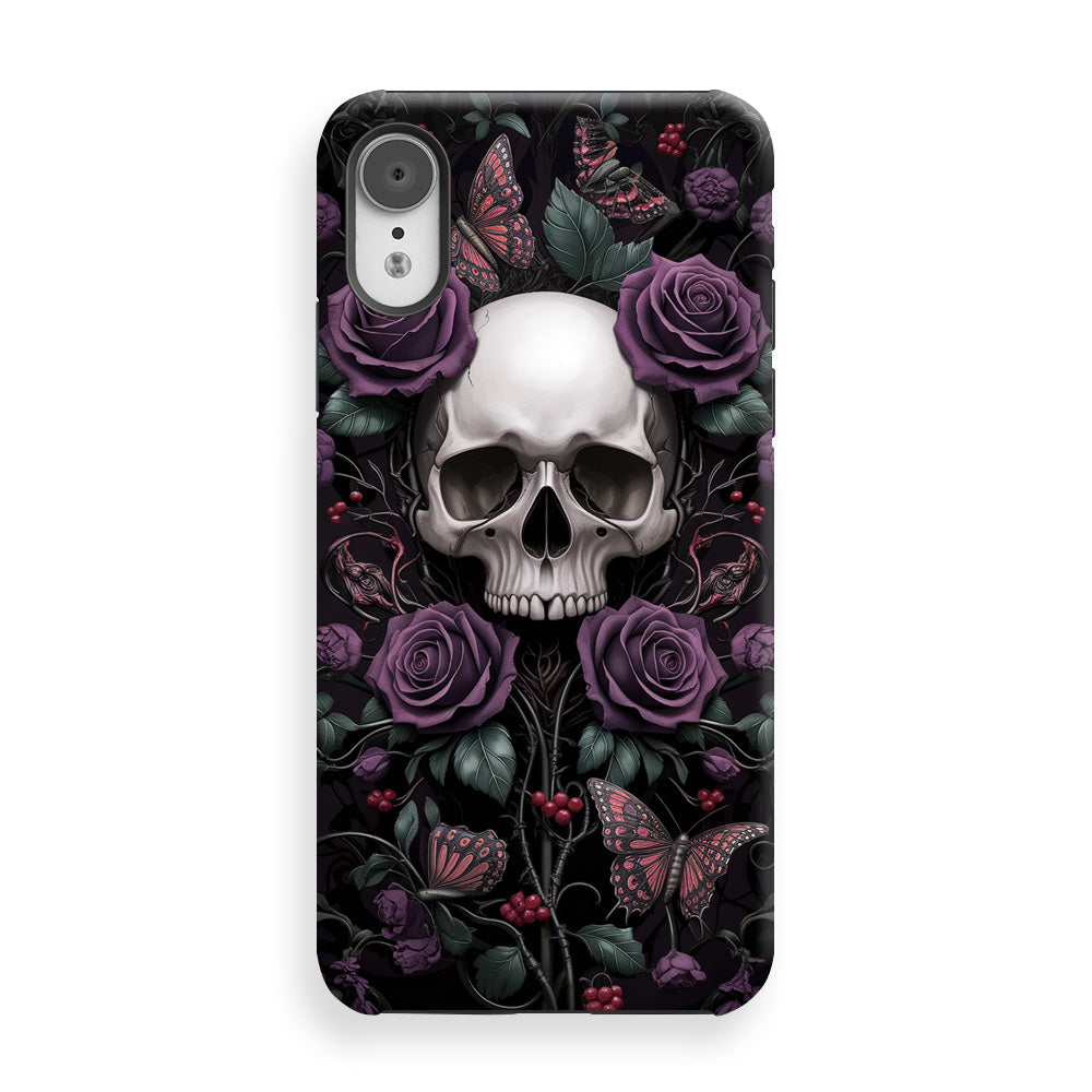 Dark Purple Skull Phone Cases