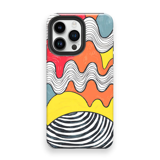 Wavy Earth Art Phone Cases