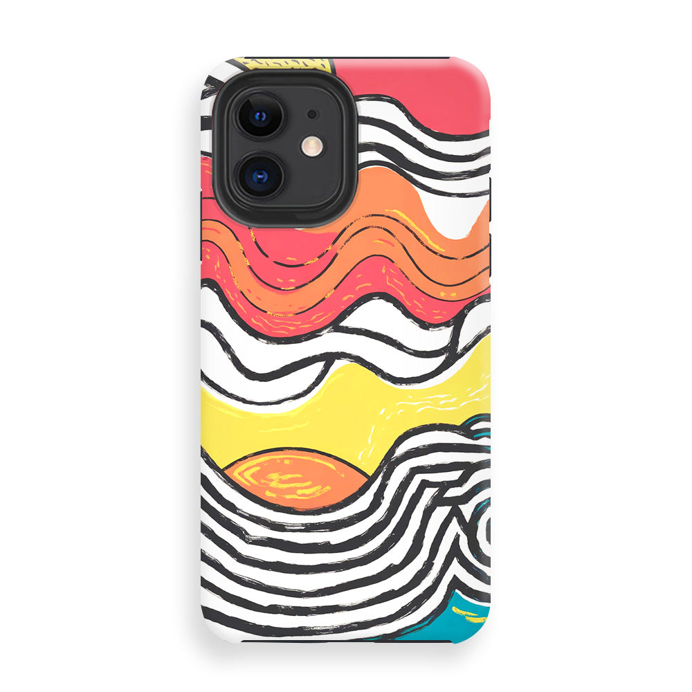 Colorful Wavy Lines Phone Cases