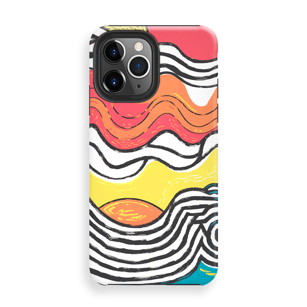 Colorful Wavy Lines Phone Cases