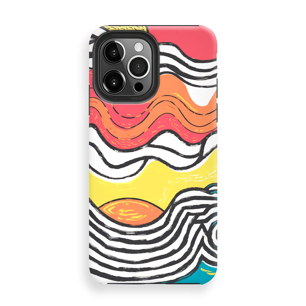 Colorful Wavy Lines Phone Cases