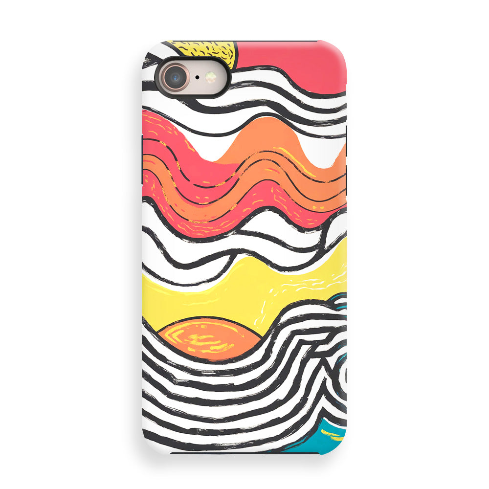 Colorful Wavy Lines Phone Cases