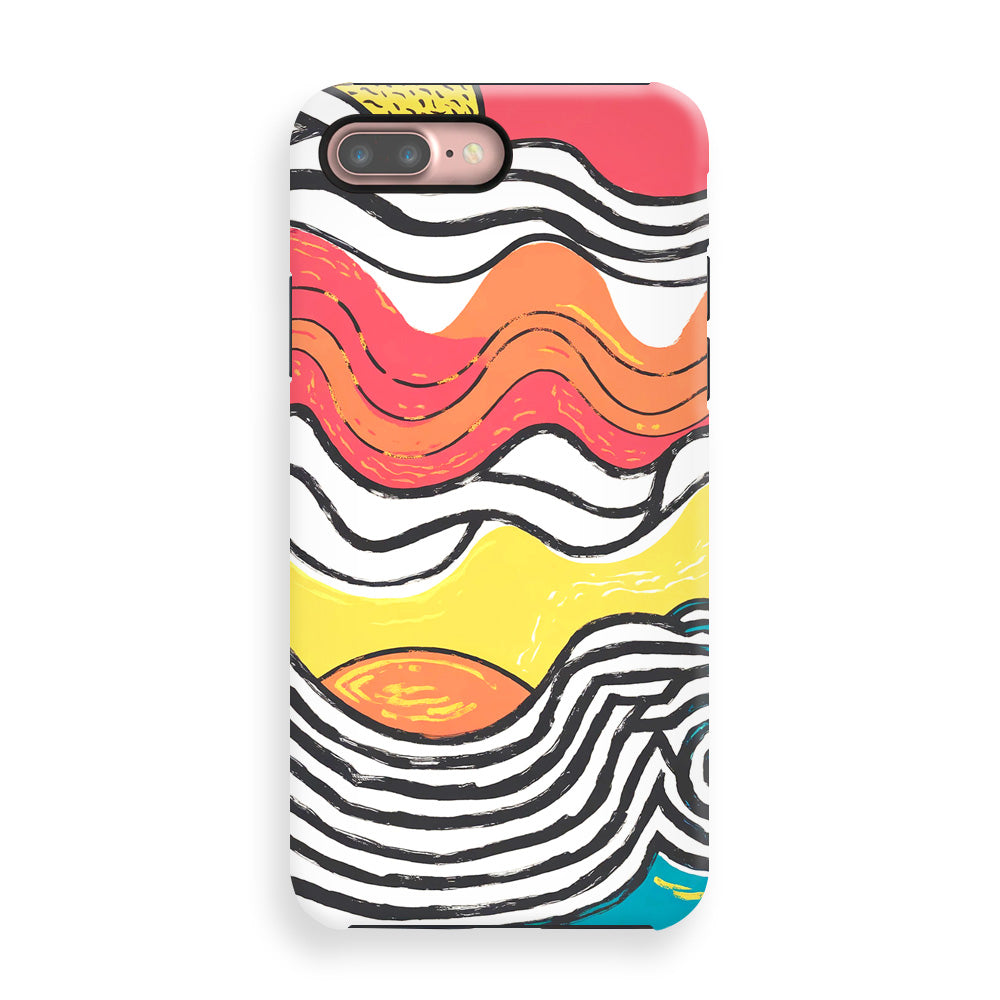 Colorful Wavy Lines Phone Cases