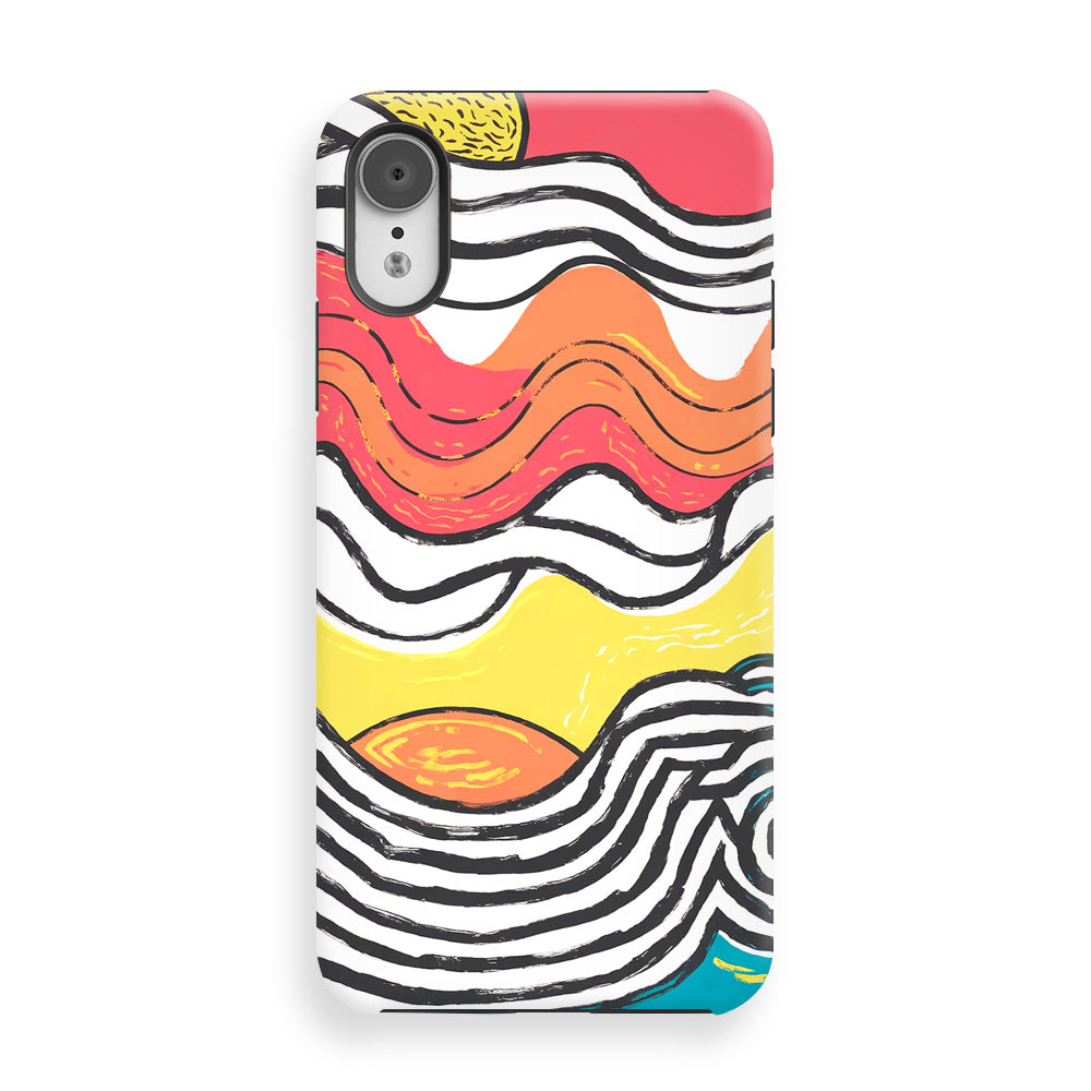 Colorful Wavy Lines Phone Cases