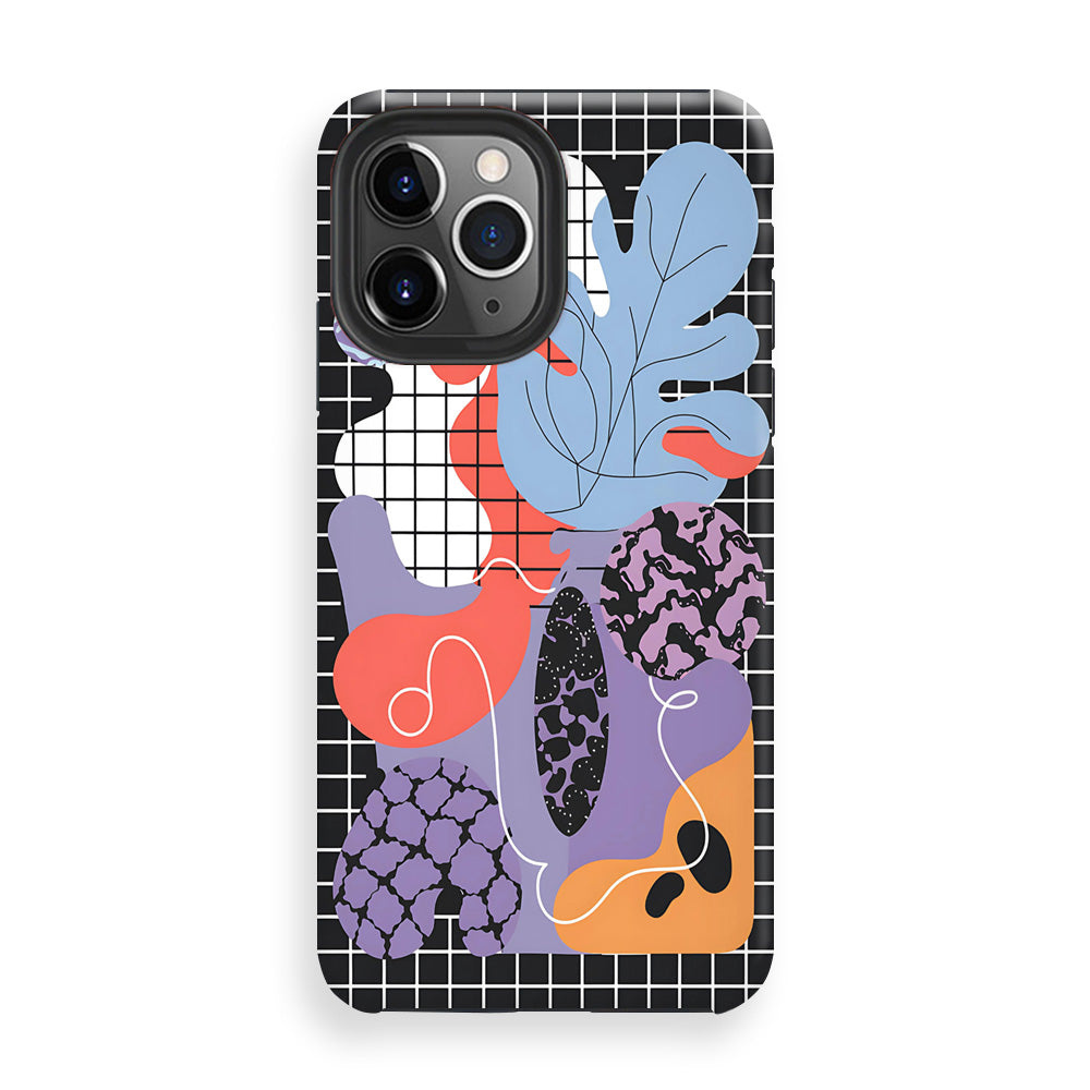 Gridlocked Leaf Phone Cases