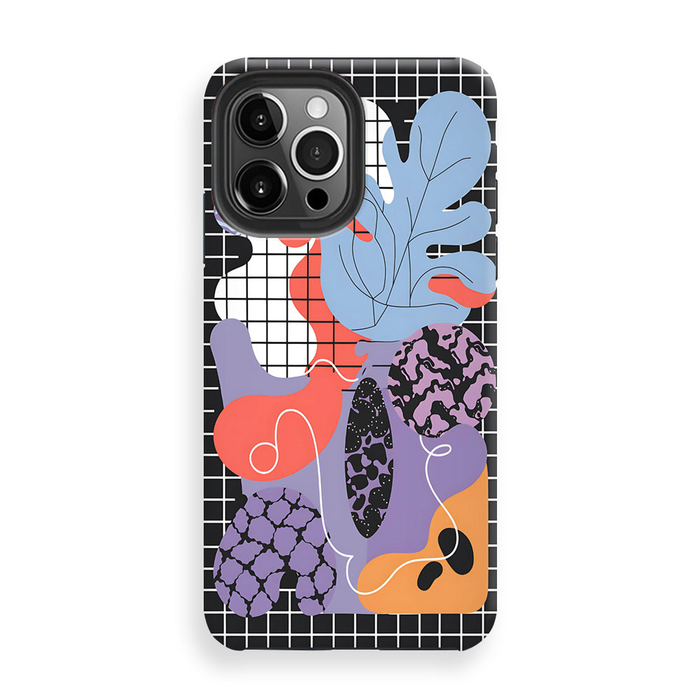 Gridlocked Leaf Phone Cases