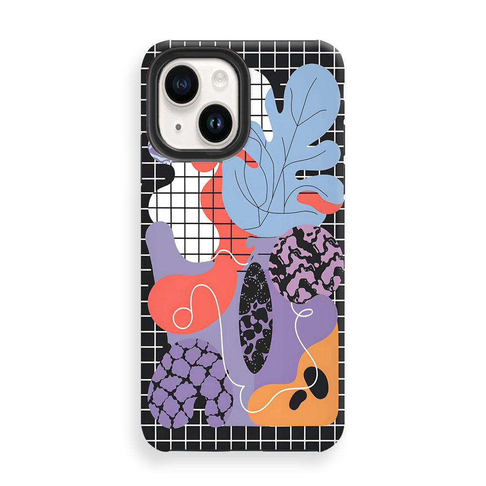 Gridlocked Leaf Phone Cases