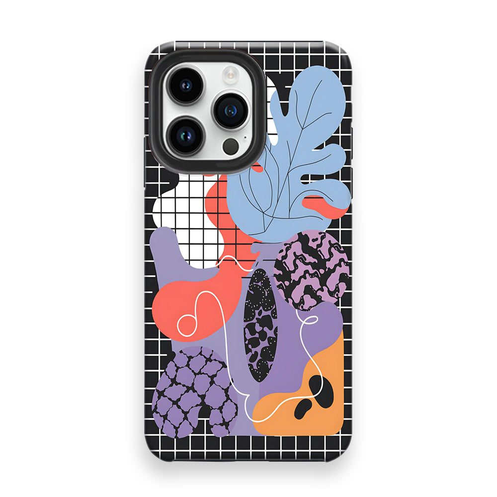 Gridlocked Leaf Phone Cases