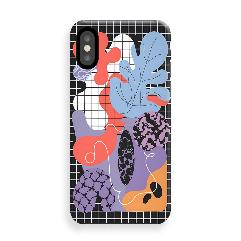 Gridlocked Leaf Phone Cases