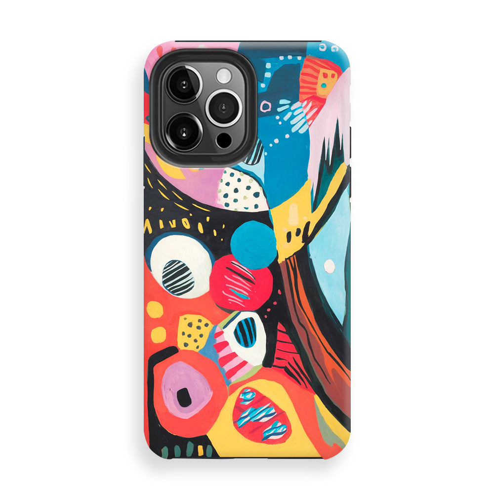 Energetic Color Overlap Phone Cases