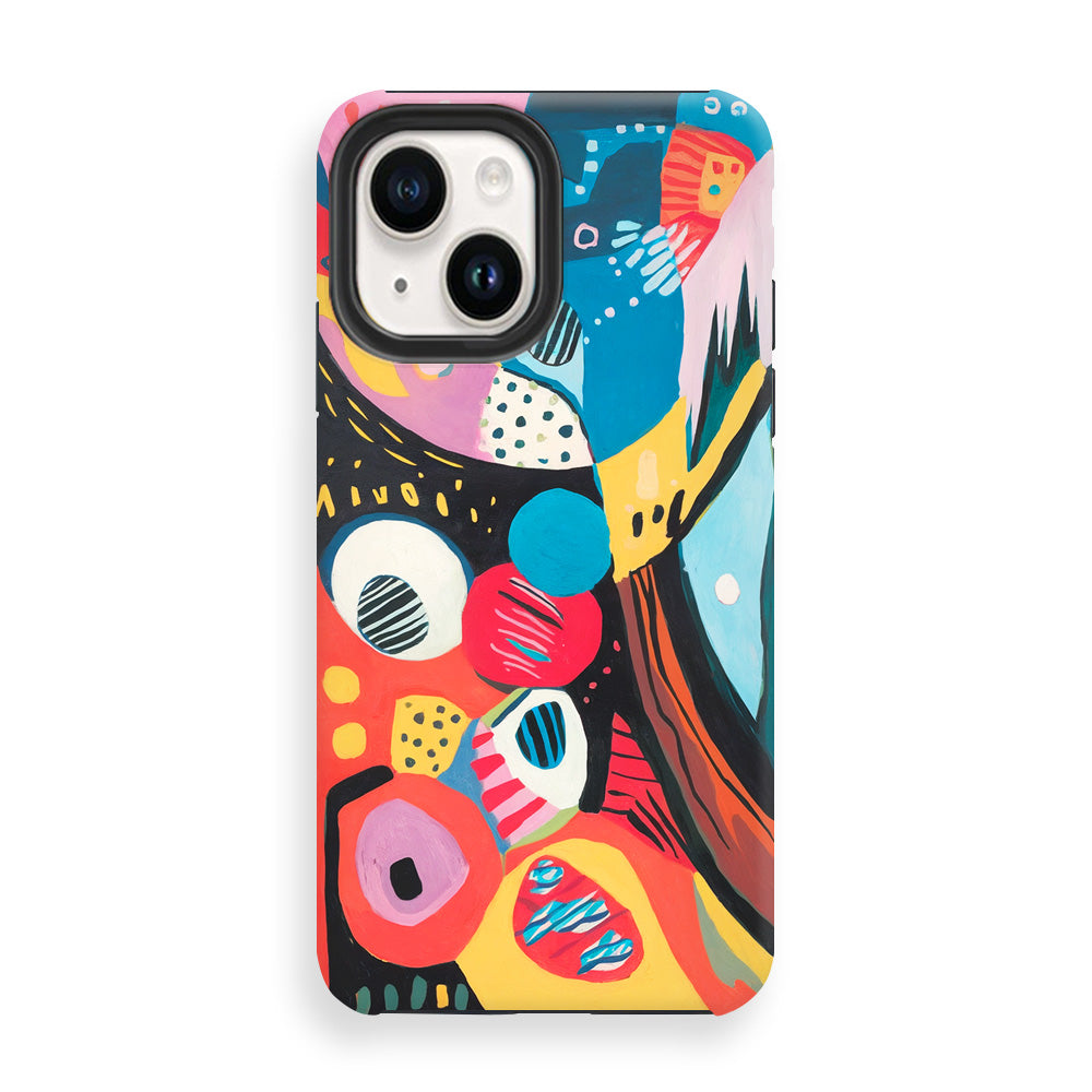 Energetic Color Overlap Phone Cases