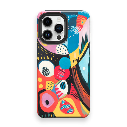 Energetic Color Overlap Phone Cases