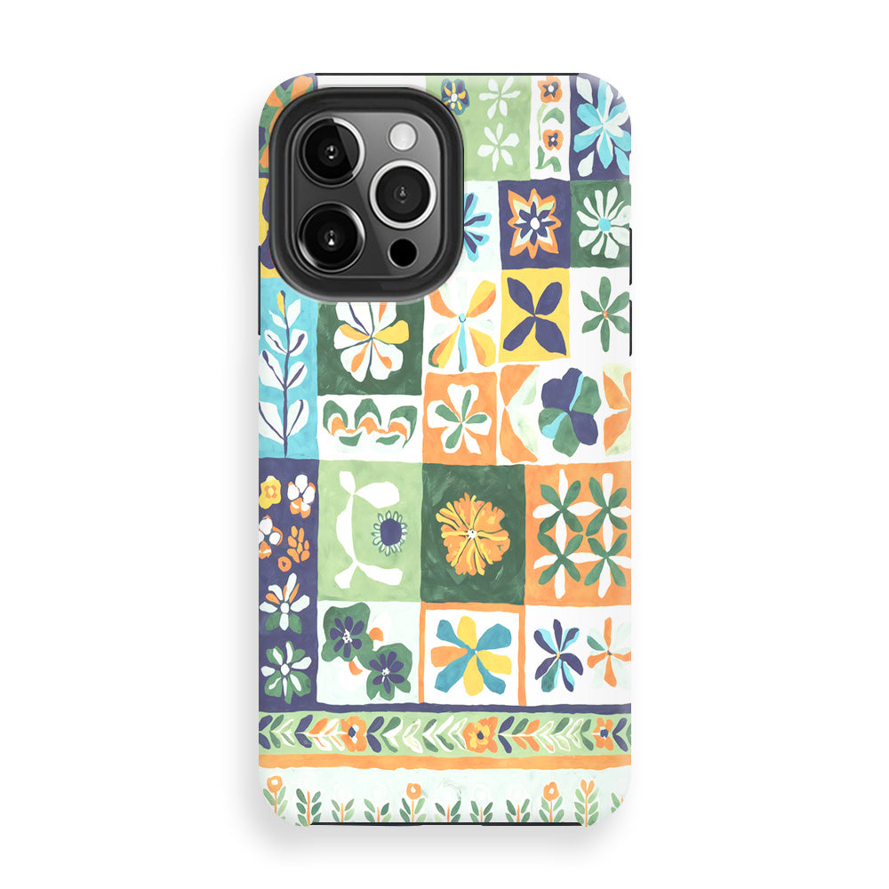 Floral Collage Motif Phone Cases