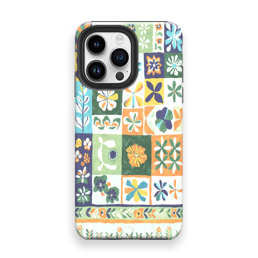 Floral Collage Motif Phone Cases