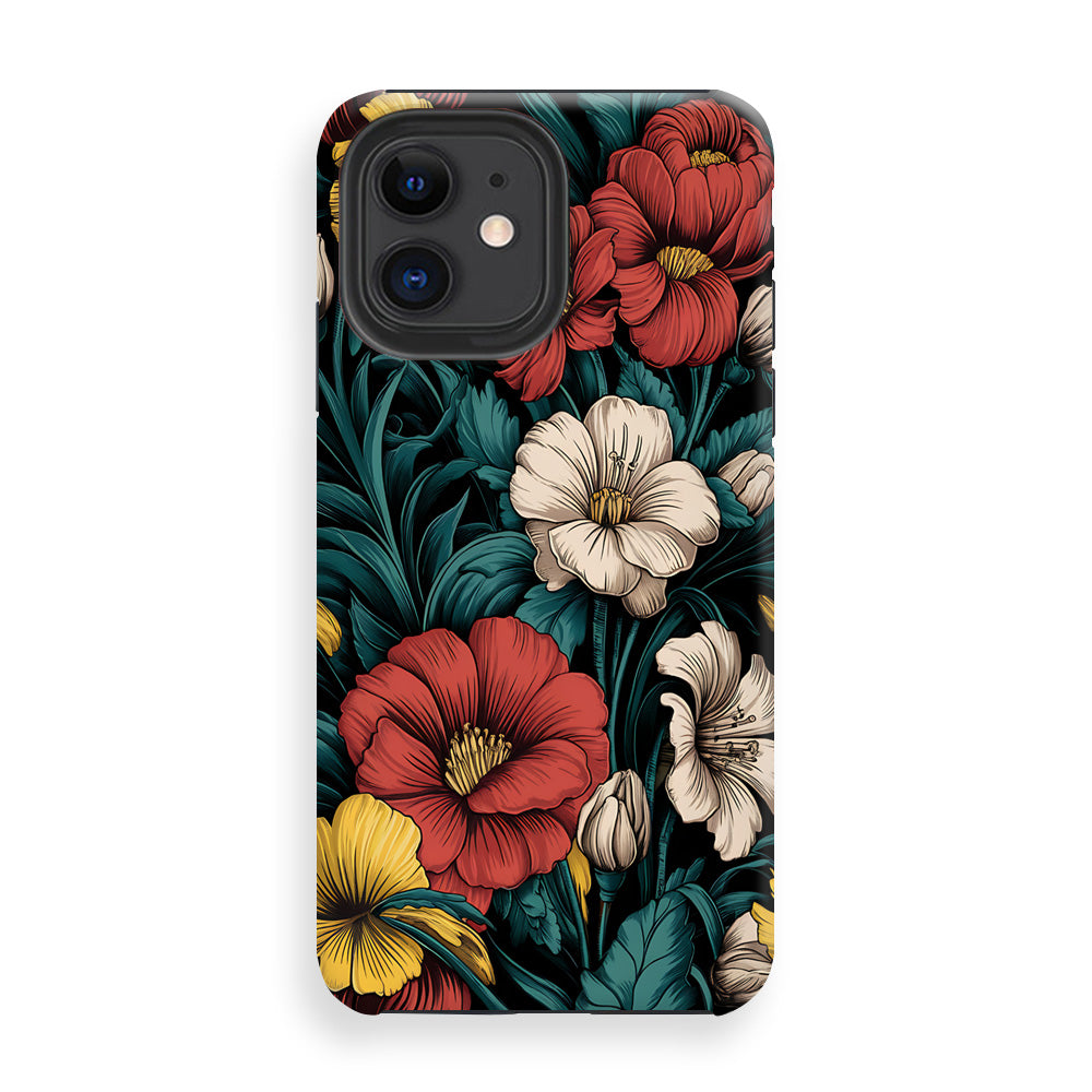 Vivid Floral Harmony Phone Cases