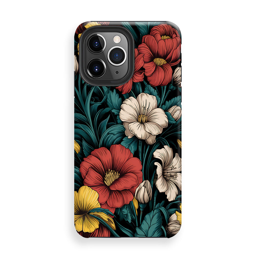 Vivid Floral Harmony Phone Cases