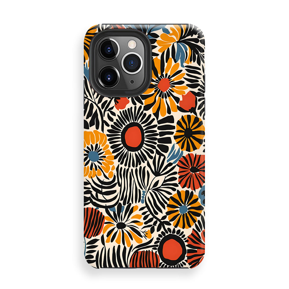 Radiant Floral Fusion Phone Cases