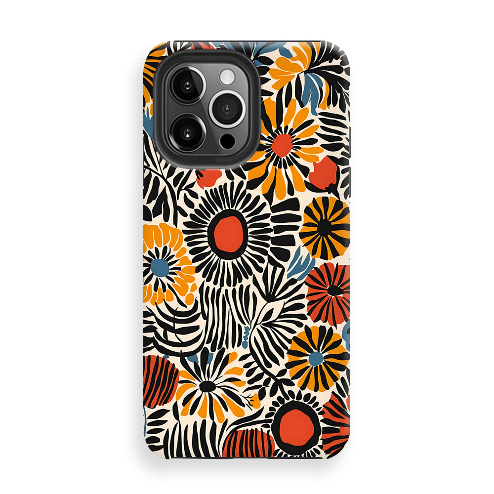 Radiant Floral Fusion Phone Cases