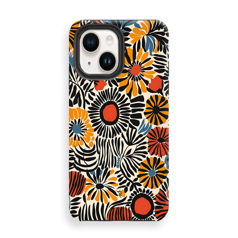 Radiant Floral Fusion Phone Cases