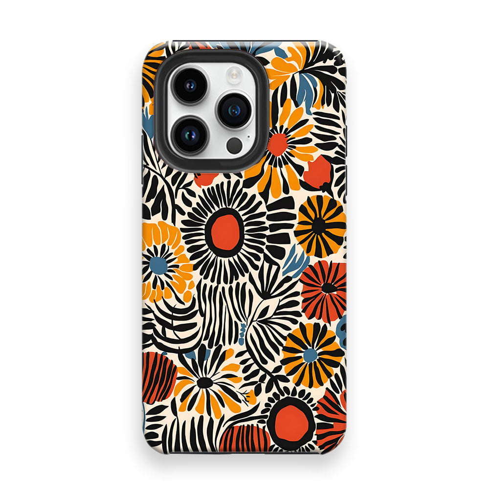 Radiant Floral Fusion Phone Cases