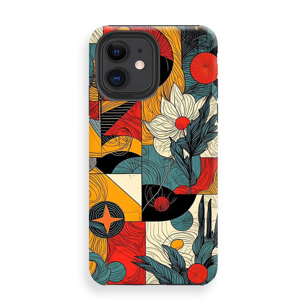 Vibrant Geometric Bloom Phone Cases