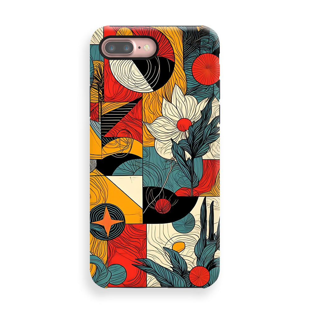 Vibrant Geometric Bloom Phone Cases