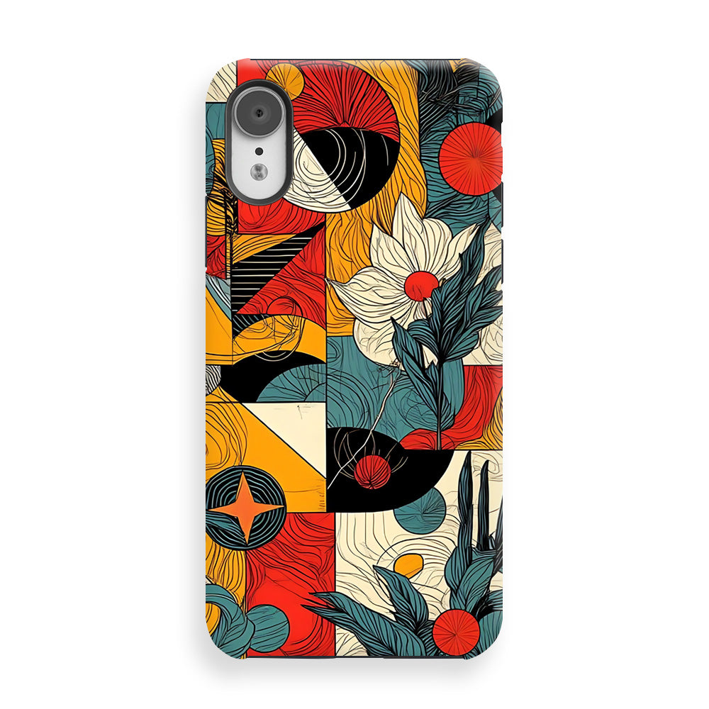 Vibrant Geometric Bloom Phone Cases