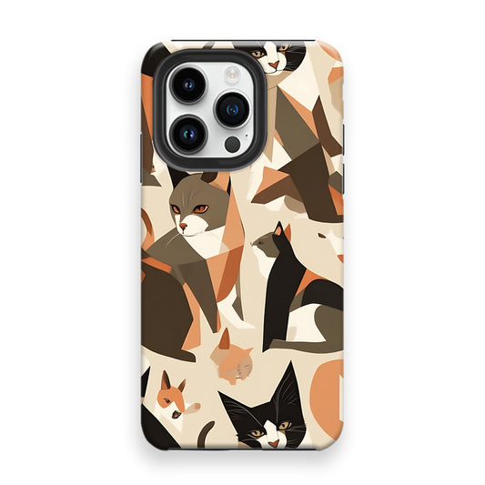 Charming Cat Mosaic Phone Cases