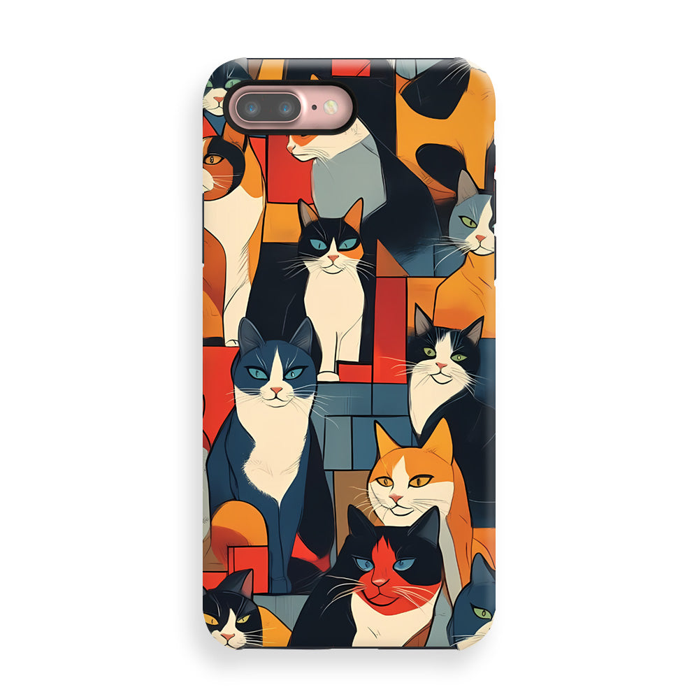 Cartoon Brick Cats Phone Cases