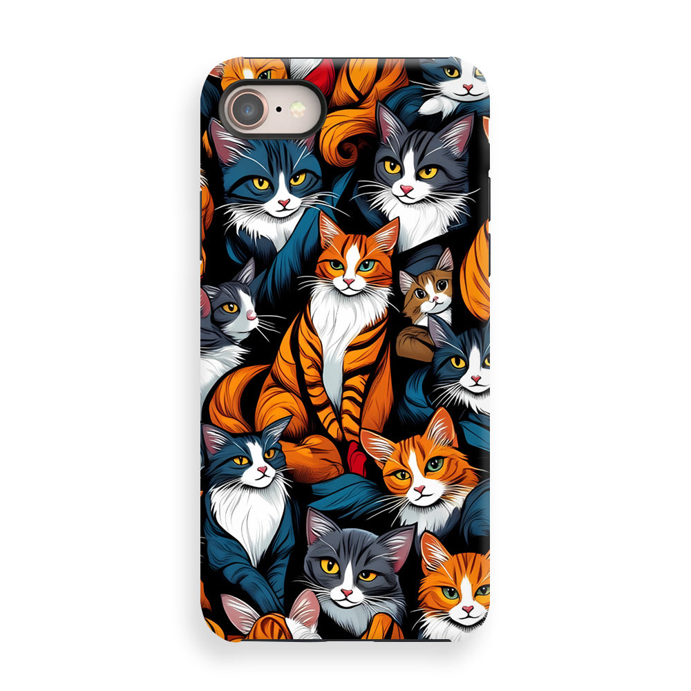 Dazzling Cat Pattern Phone Cases