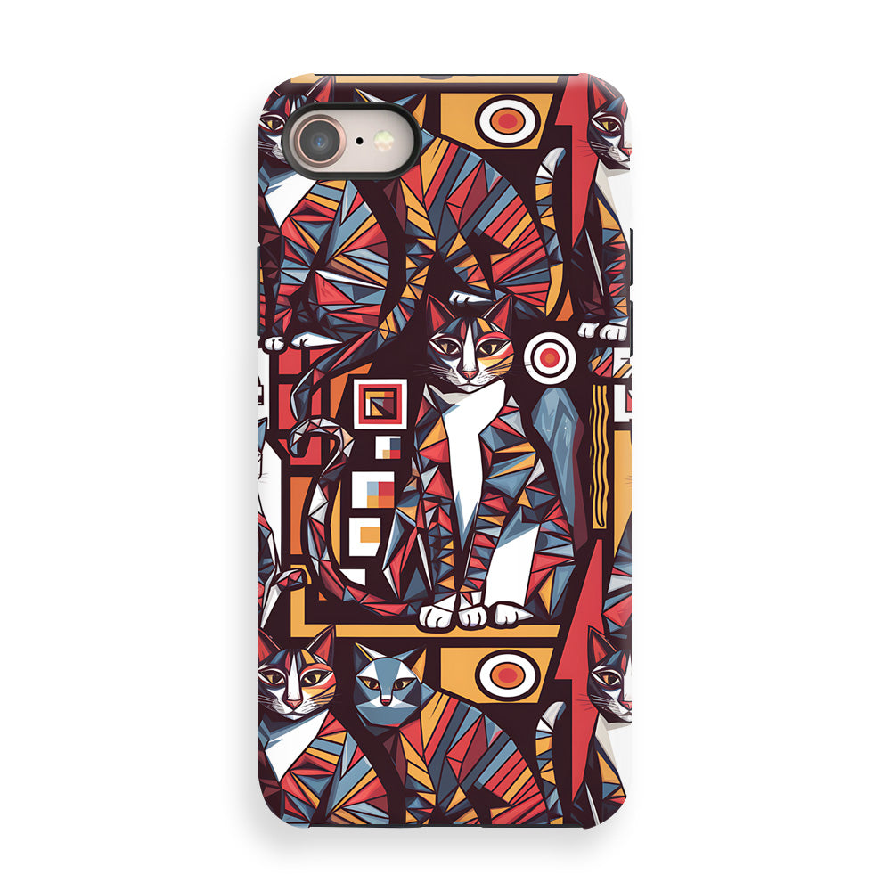 Abstract Cat Collage Phone Cases