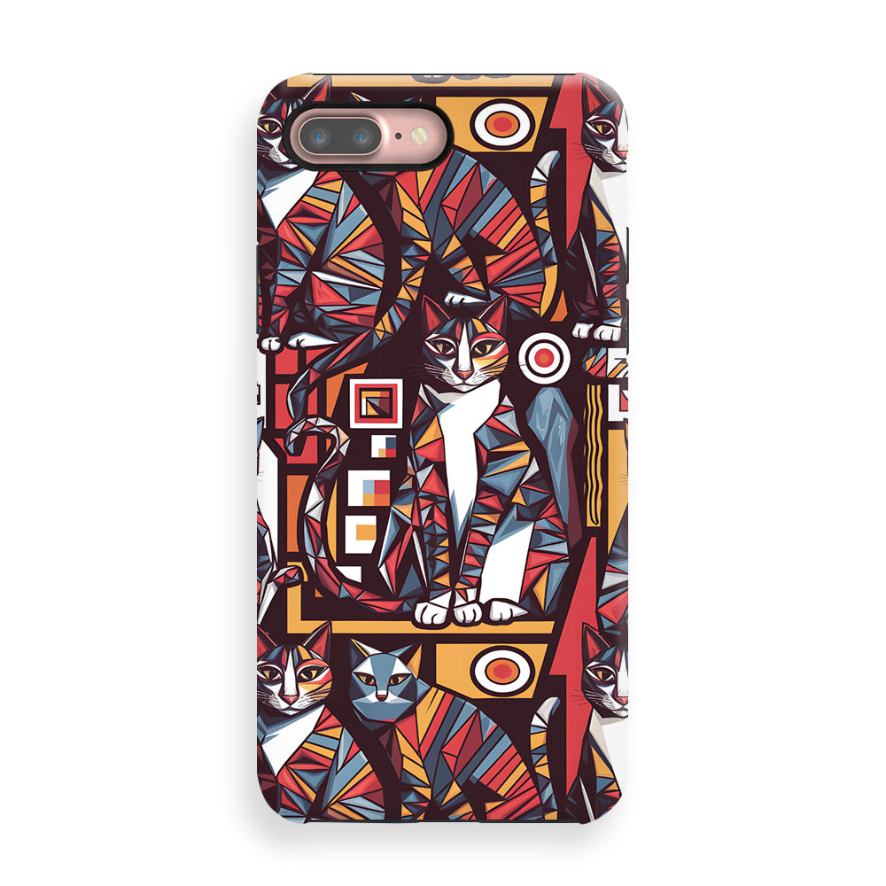 Abstract Cat Collage Phone Cases