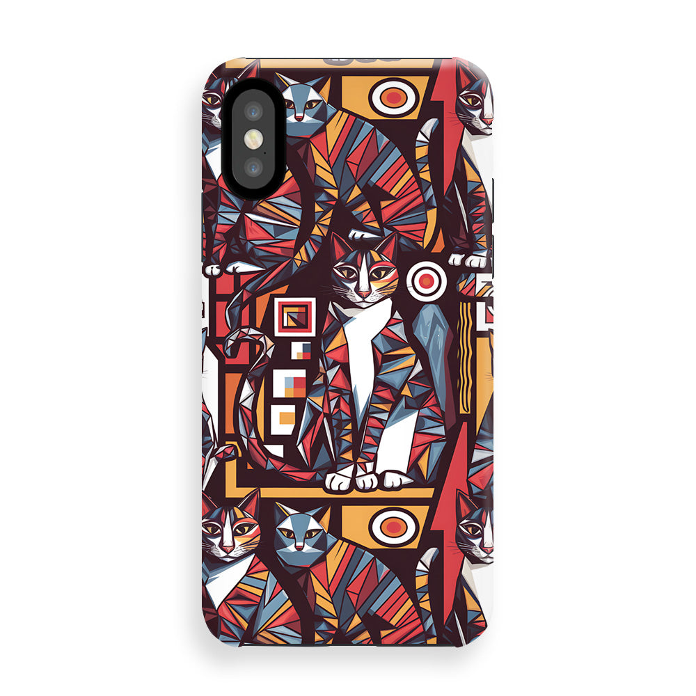 Abstract Cat Collage Phone Cases