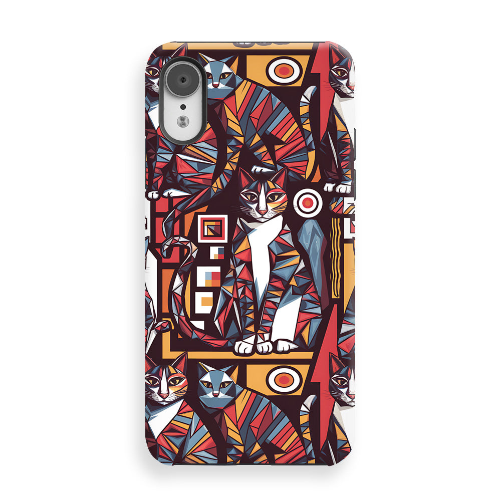 Abstract Cat Collage Phone Cases