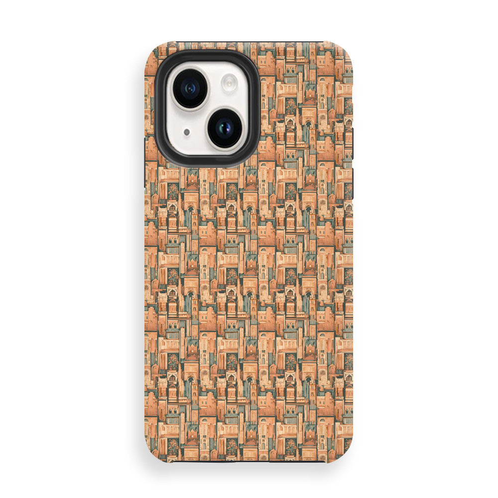 Historic Cityscape Mosaic Phone Cases