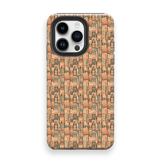 Historic Cityscape Mosaic Phone Cases