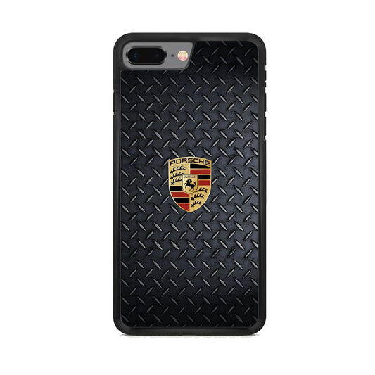 Porsche Black Steel Carbon Wall iPhone 7 Plus Case