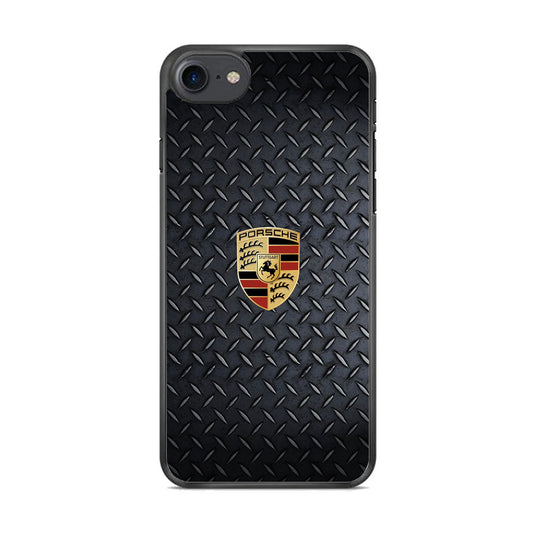 Porsche Black Steel Carbon Wall iPhone 7 Case