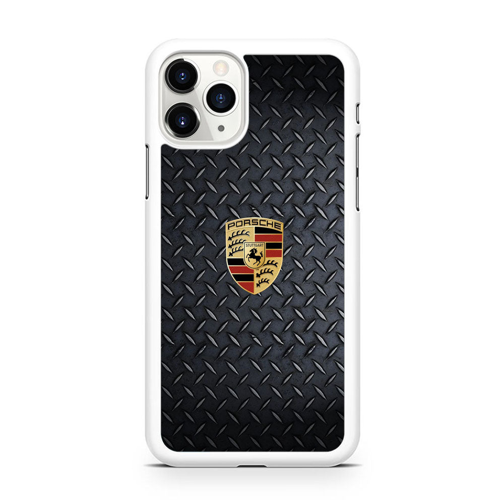 Porsche Black Steel Carbon Wall iPhone 11 Pro Max Case