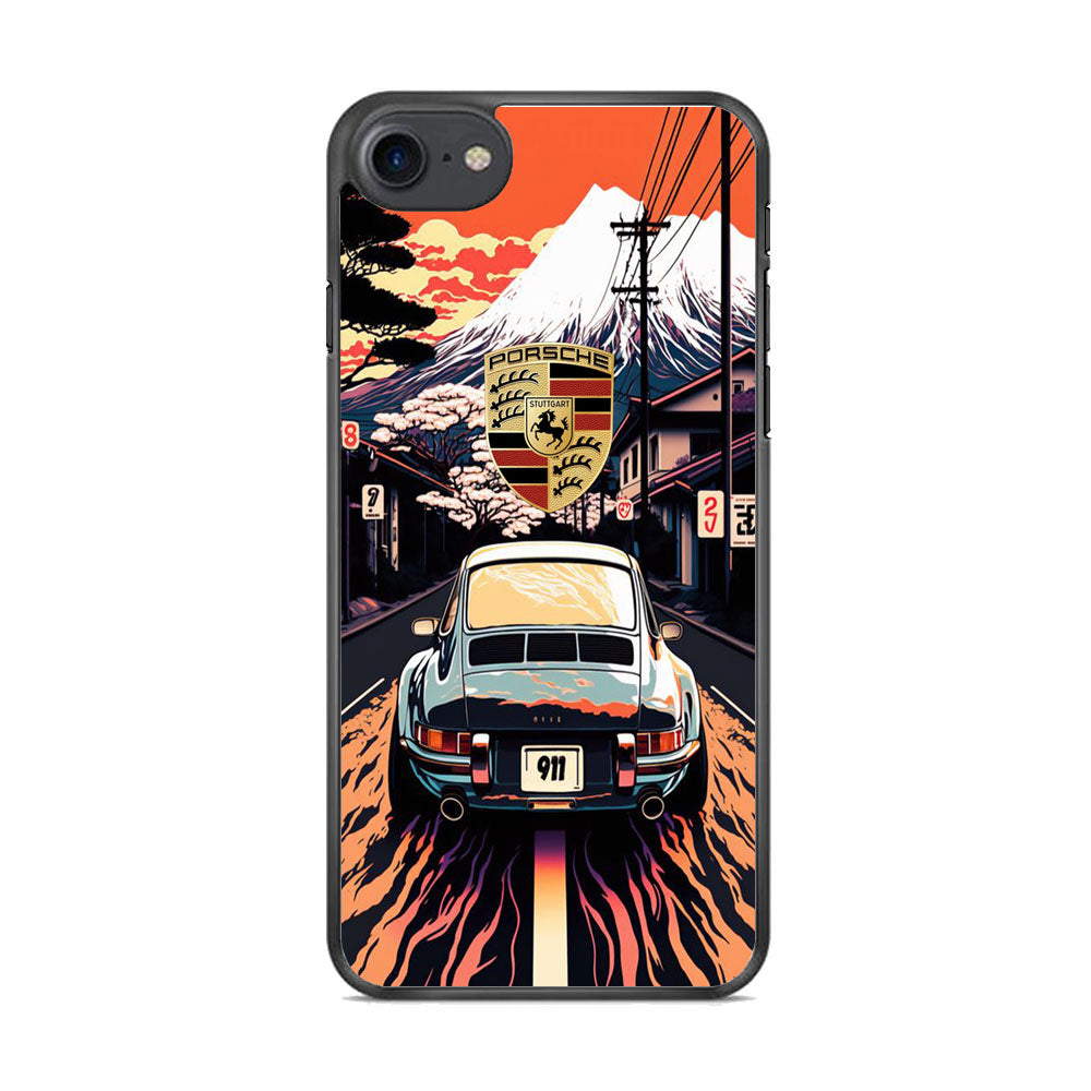 Porsche Japanese Art View iPhone 7 Case