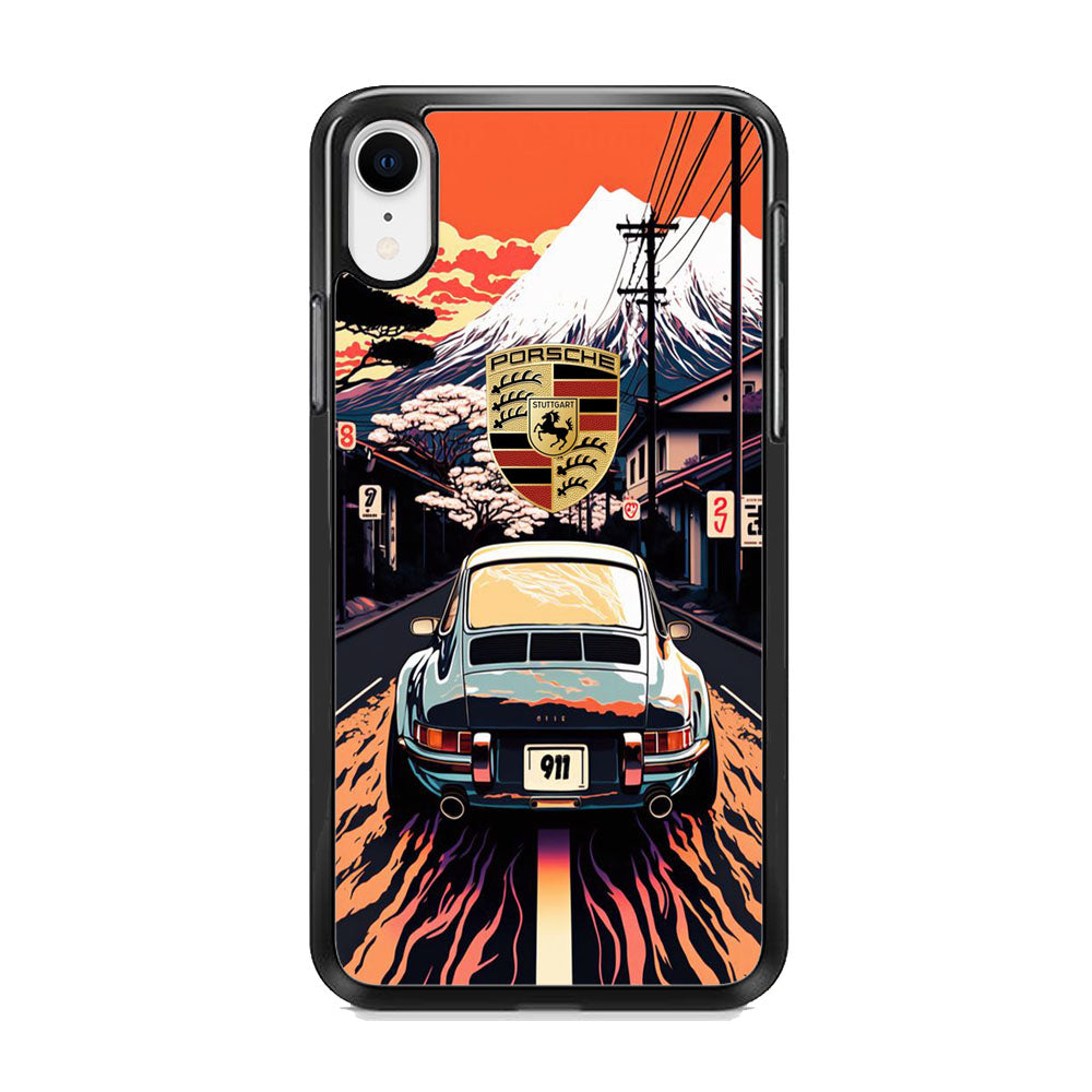 Porsche Japanese Art View iPhone XR Case