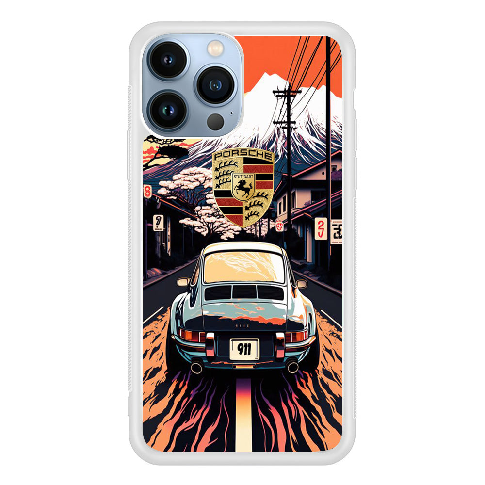 Porsche Japanese Art View iPhone 13 Pro Case