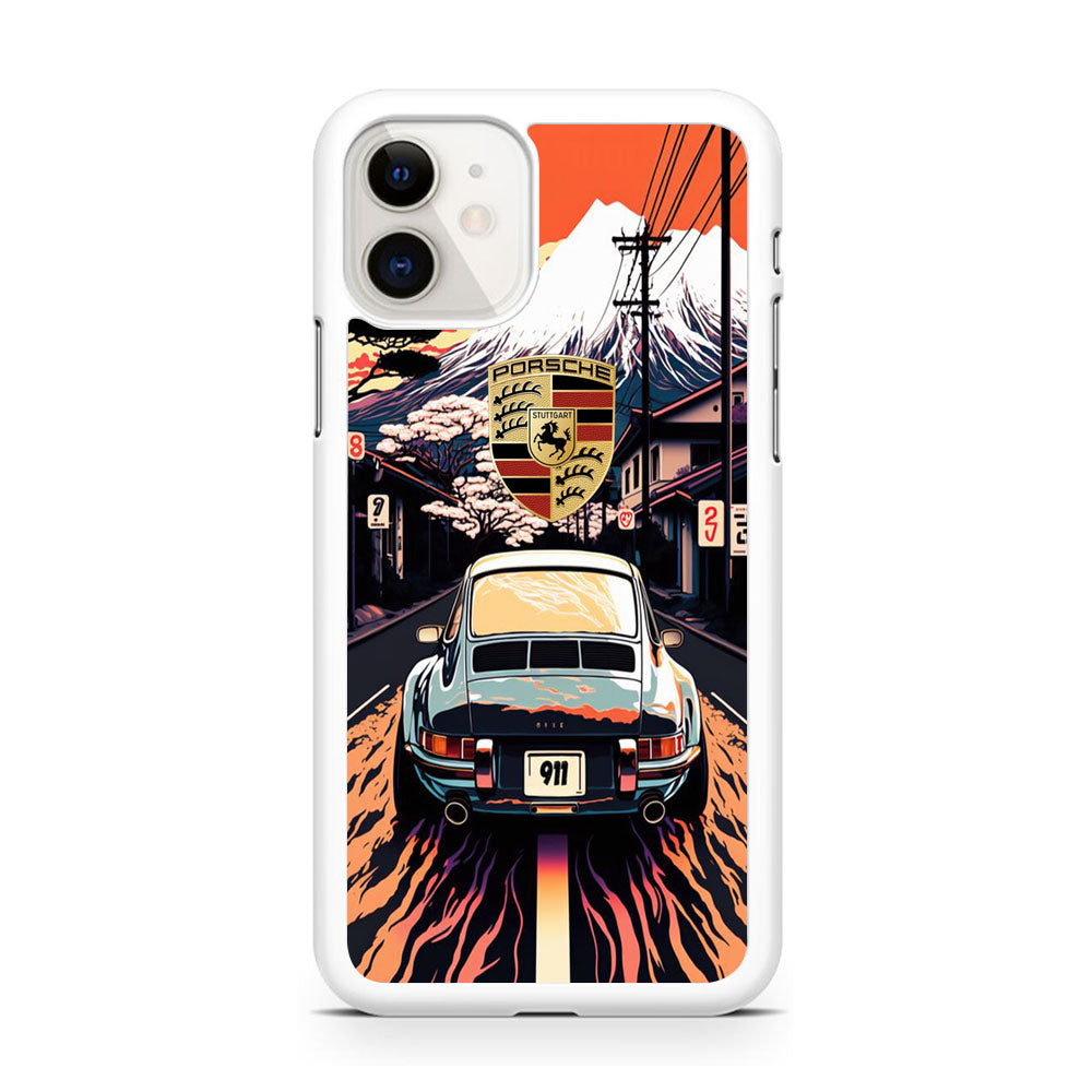 Porsche Japanese Art View iPhone 11 Case