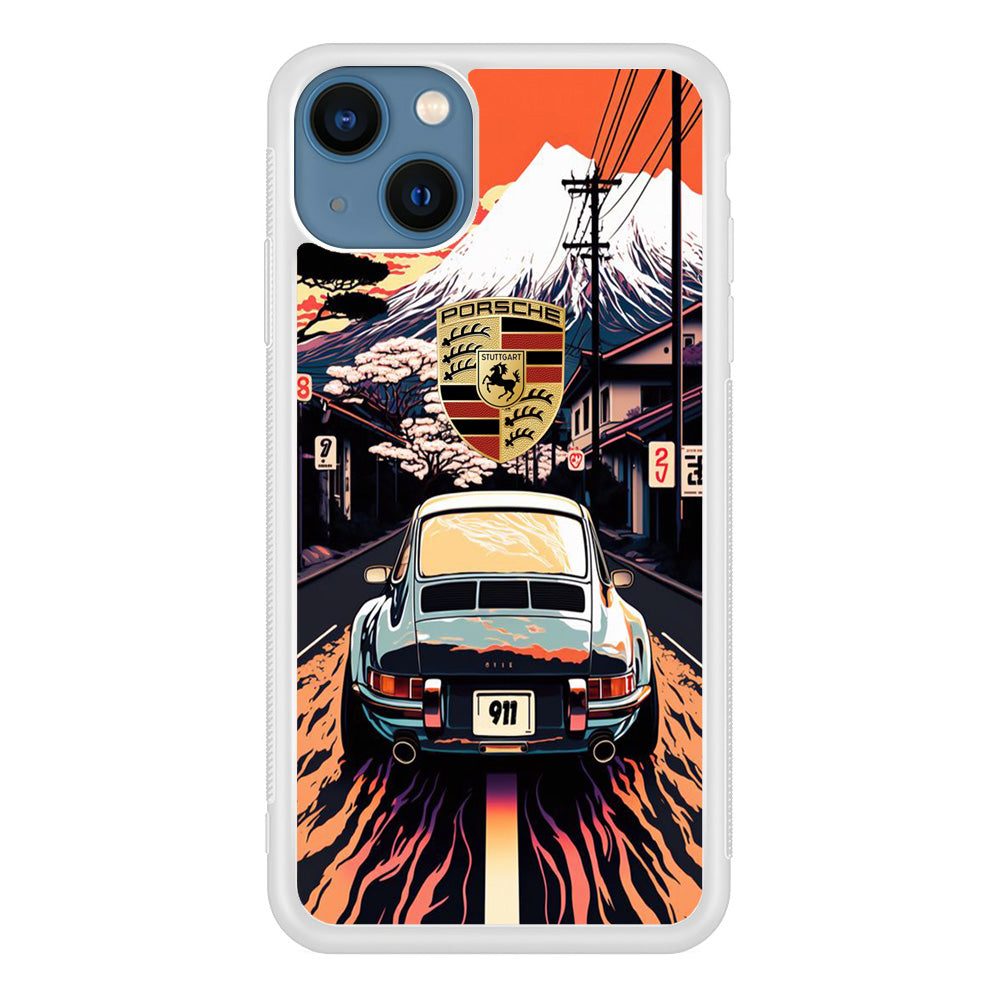 Porsche Japanese Art View iPhone 13 Case