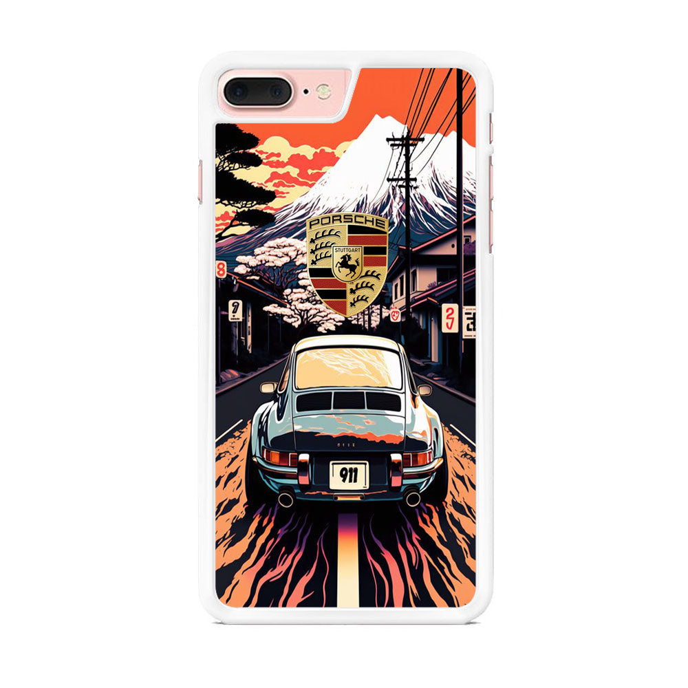 Porsche Japanese Art View iPhone 8 Plus Case