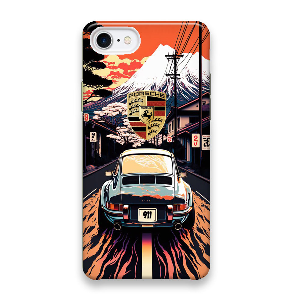 Porsche Japanese Art View iPhone 8 Case